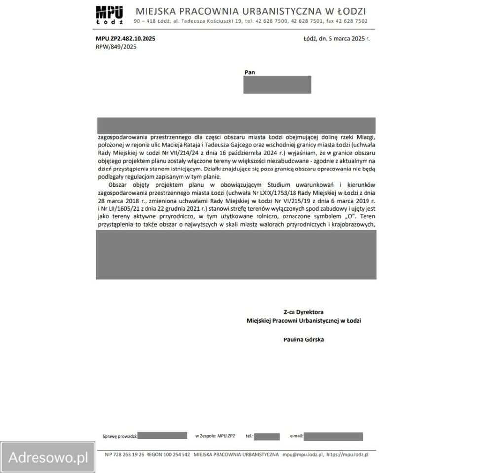 Działka budowlana Łódź Widzew, ul. Tadeusza Gajcego. Zdjęcie 7