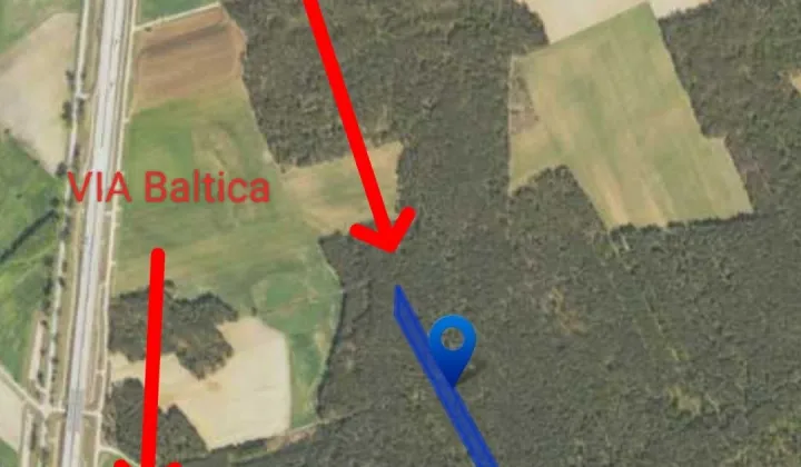 Działka leśna Karwowo