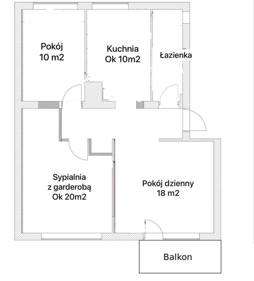 Mieszkanie 3-pokojowe Gdańsk Wrzeszcz. Zdjęcie 6