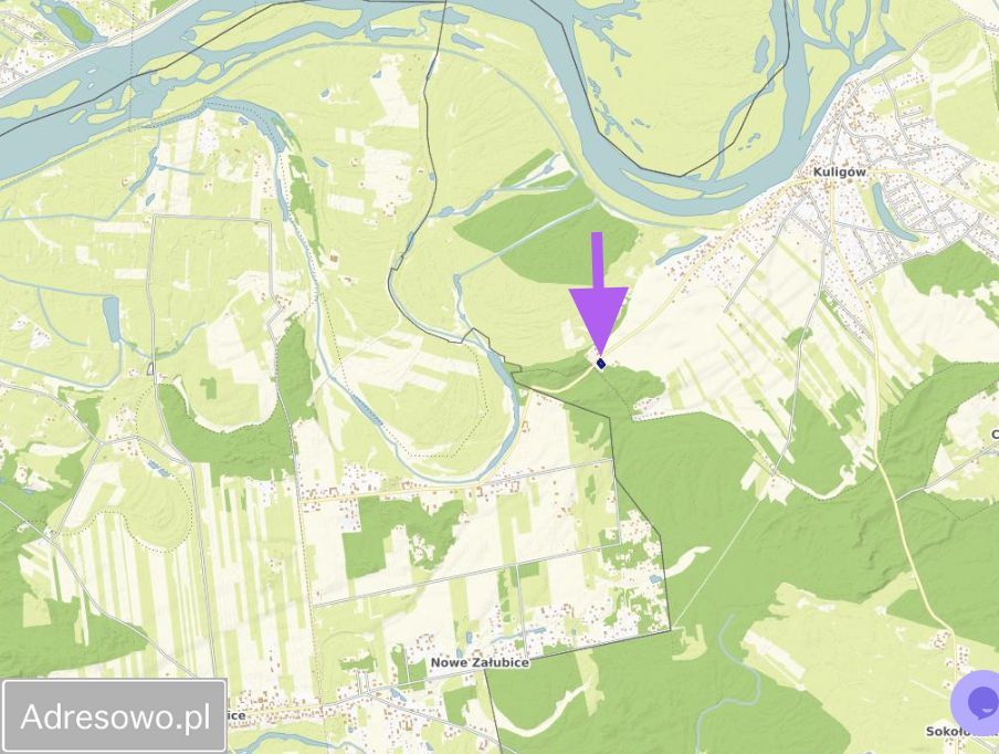 Działka rekreacyjna Kuligów, ul. Wojska Polskiego