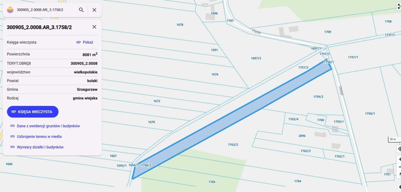 Działka rolna Grzegorzew. Zdjęcie 3