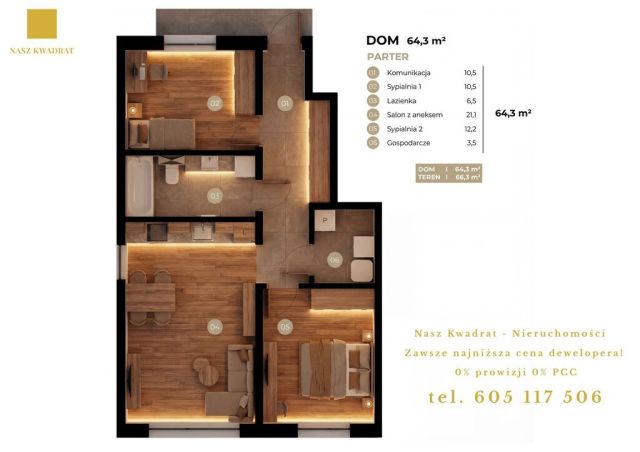 Mieszkanie 3-pokojowe Łódź Nowosolna. Zdjęcie 2