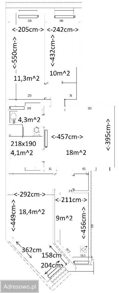 Mieszkanie 3-pokojowe Wrocław Śródmieście, ul. Jedności Narodowej. Zdjęcie 3