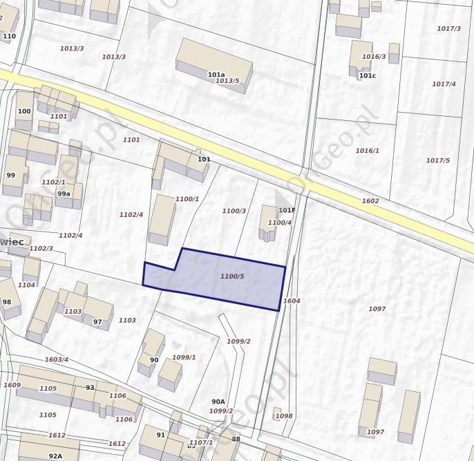 Działka budowlana Chocianowiec, ul. al. Jana Pawła II. Zdjęcie 2