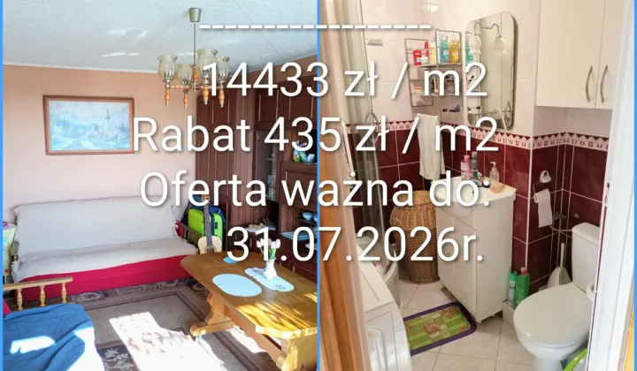 Mieszkanie 2-pokojowe Gdańsk Siedlce, ul. Kartuska