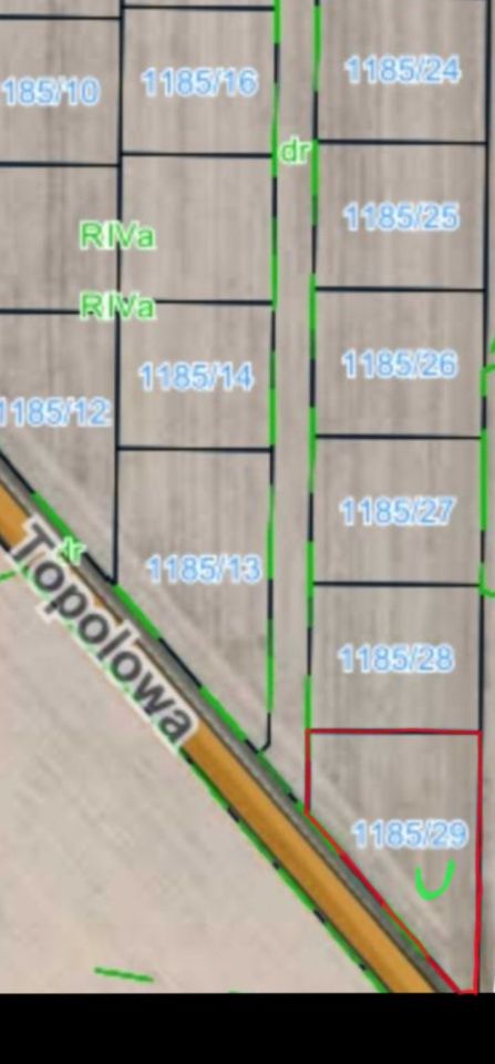 Działka budowlana Gorzyce Wielkie, ul. Topolowa
