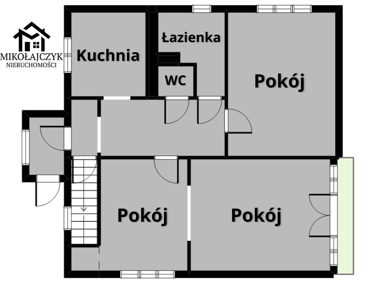 dom wolnostojący, 3 pokoje Bartoszyce, ul. PCK. Zdjęcie 16