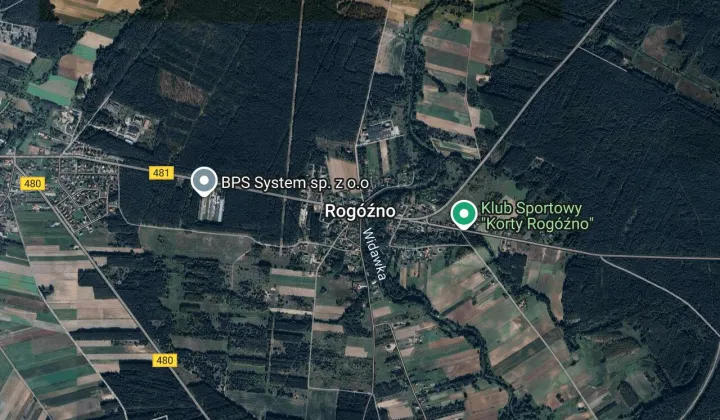 Działka leśna Rogóźno