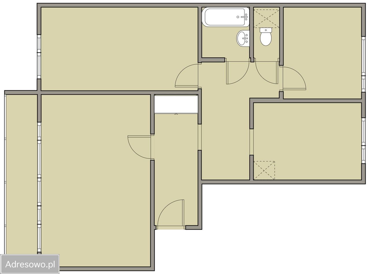Mieszkanie 3-pokojowe Toruń Rubinkowo, ul. Władysława Dziewulskiego. Zdjęcie 20
