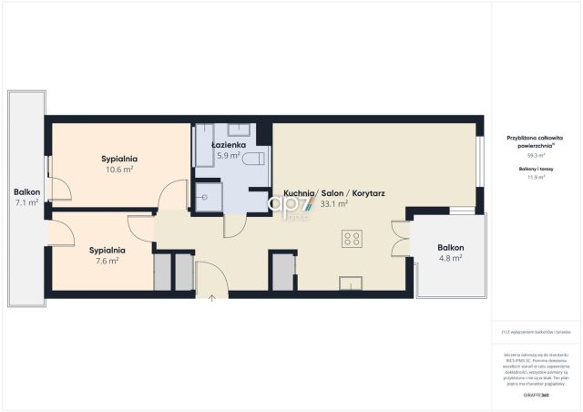 Mieszkanie 3-pokojowe Kraków Czyżyny. Zdjęcie 19