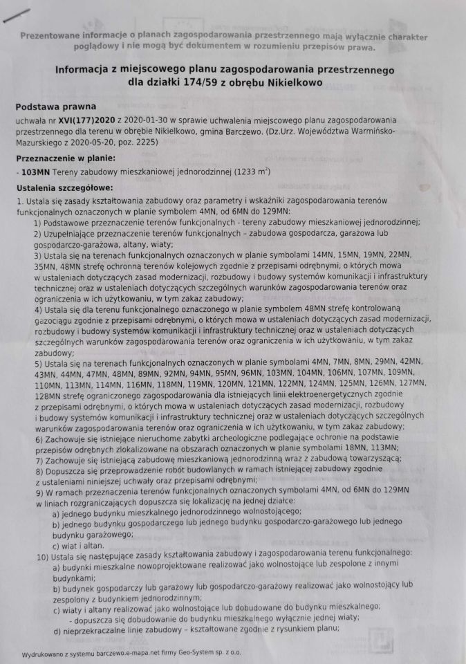 Działka budowlana Nikielkowo, ul. Tymiankowa. Zdjęcie 5