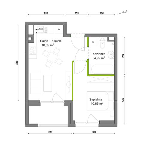 Mieszkanie 2-pokojowe Wrocław Ołtaszyn, ul. Orawska. Zdjęcie 8