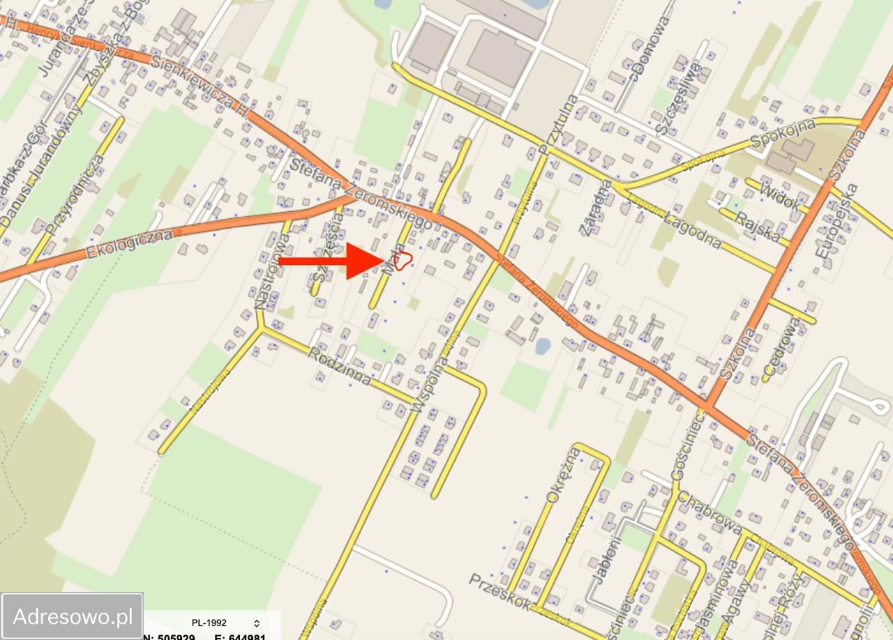 Działka budowlana Słupno, ul. Mała