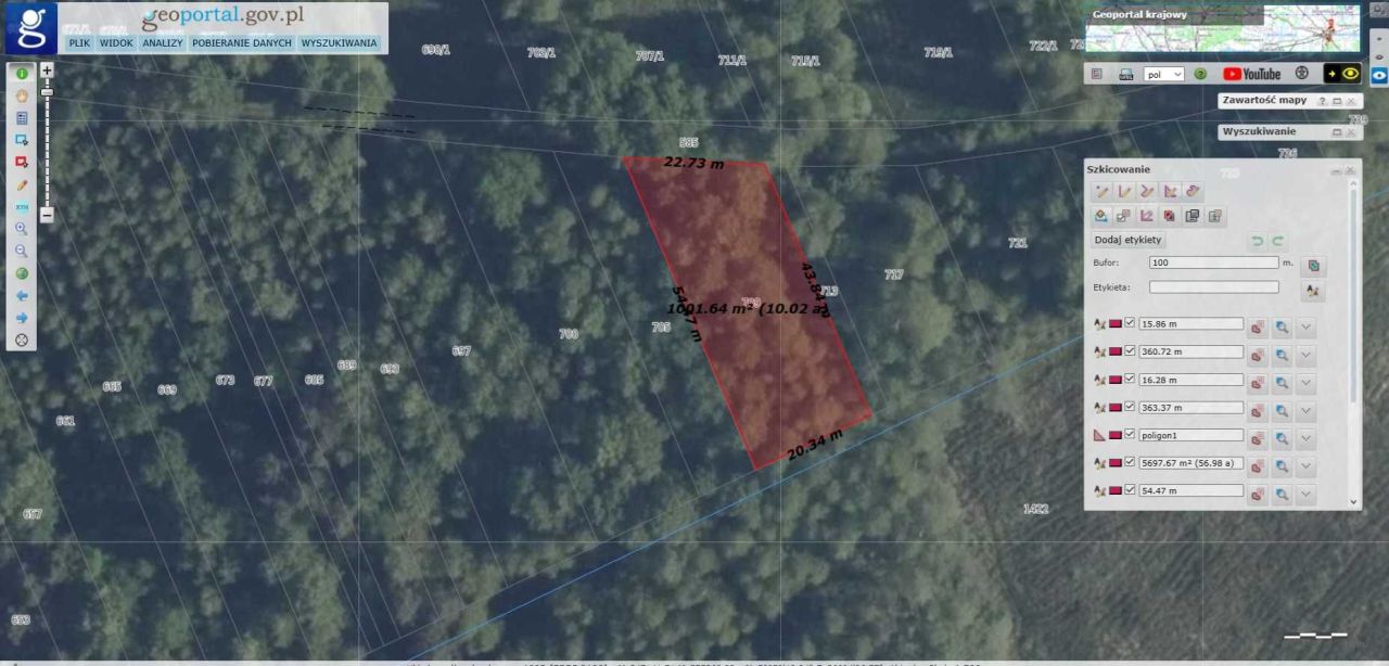 Działka leśna Budzisław. Zdjęcie 5