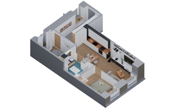 Mieszkanie 3-pokojowe Bielsko-Biała Śródmieście. Zdjęcie 6