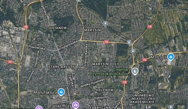 Działka rod Łódź Marysin, ul. Marysińska