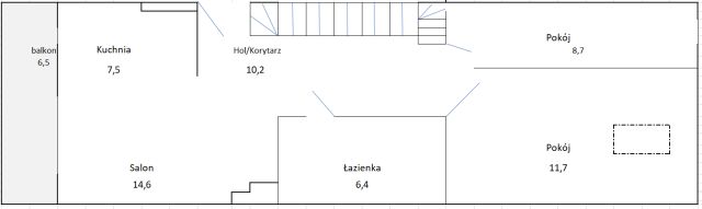Mieszkanie 3-pokojowe Kraków Kliny, ul. prof. Bolesława Wiktora Wicherkiewicza. Zdjęcie 16