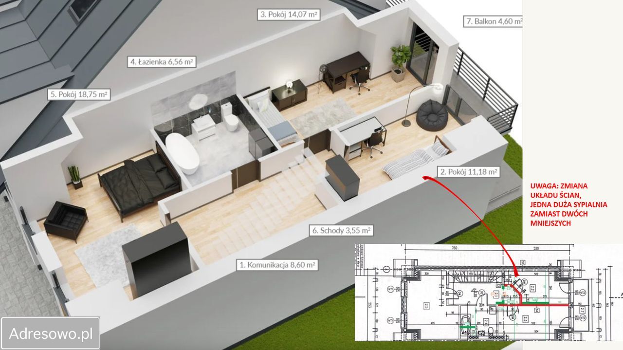 dom szeregowy, 4 pokoje Warszawa Białołęka, ul. Małego Rycerza. Zdjęcie 13