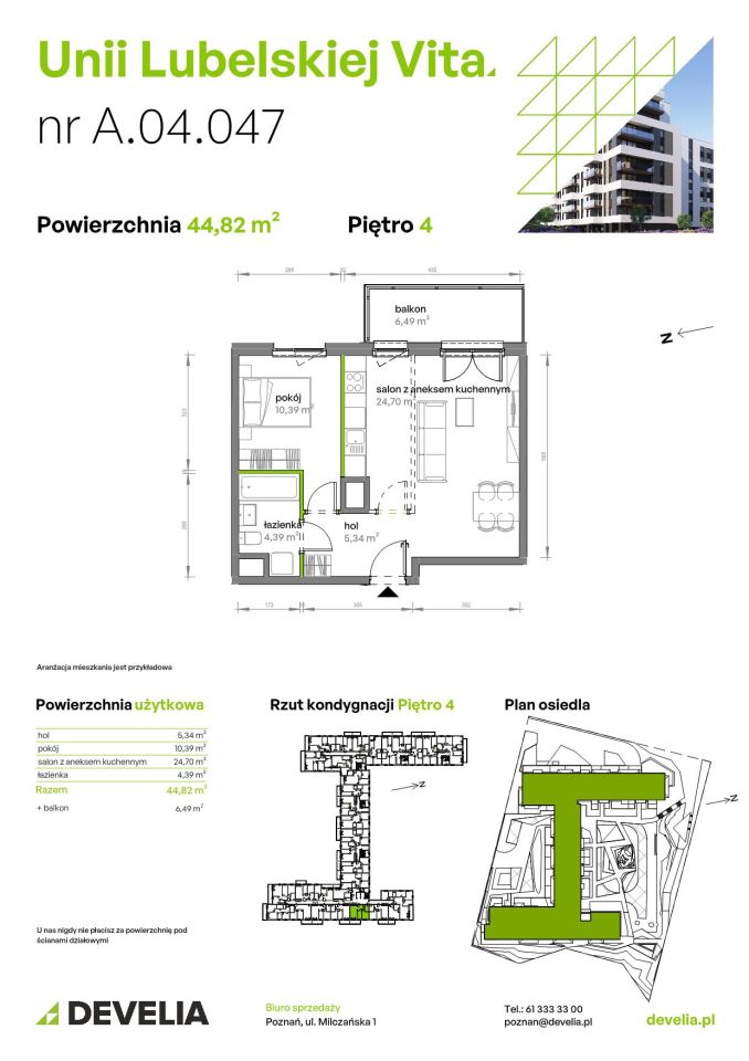 Mieszkanie 2-pokojowe Poznań Starołęka, ul. Unii Lubelskiej. Zdjęcie 7
