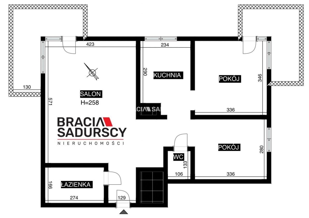 Mieszkanie 3-pokojowe Kraków, ul. Złocieniowa. Zdjęcie 20