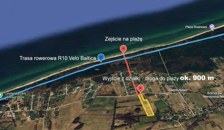 Działka budowlana Rusinowo, ul. Bazyliszka