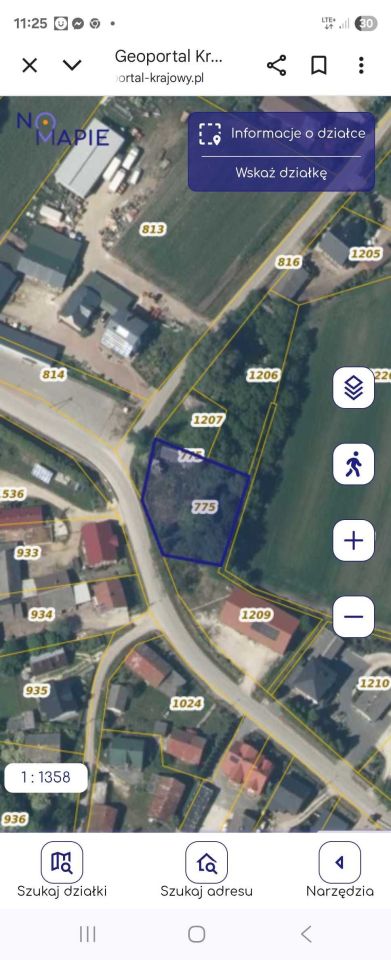 Działka budowlana Skrobaczów