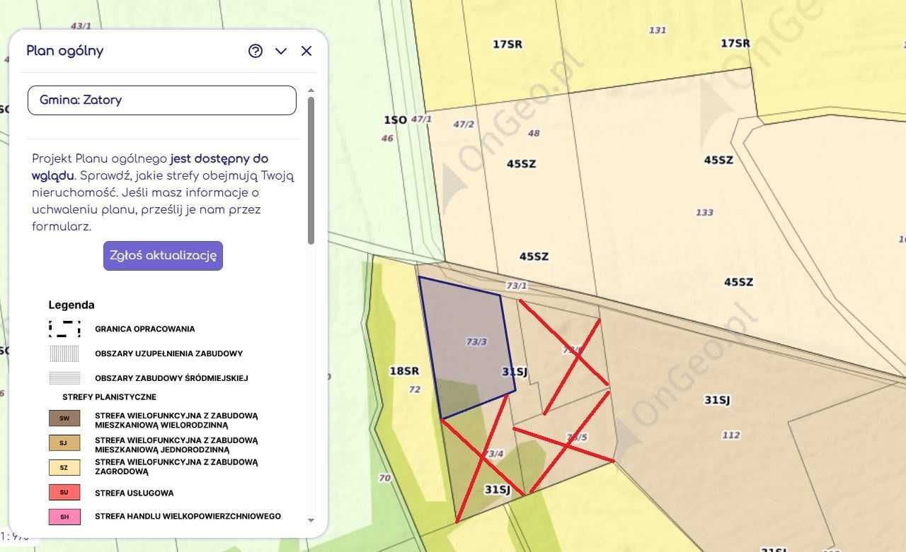 Działka budowlana Lutobrok-Folwark. Zdjęcie 2