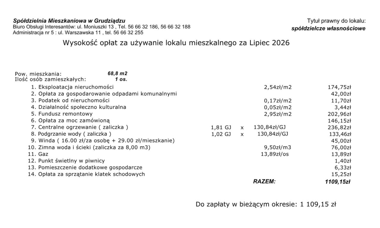 Mieszkanie 3-pokojowe Grudziądz, ul. gen. Józefa Kustronia. Zdjęcie 16
