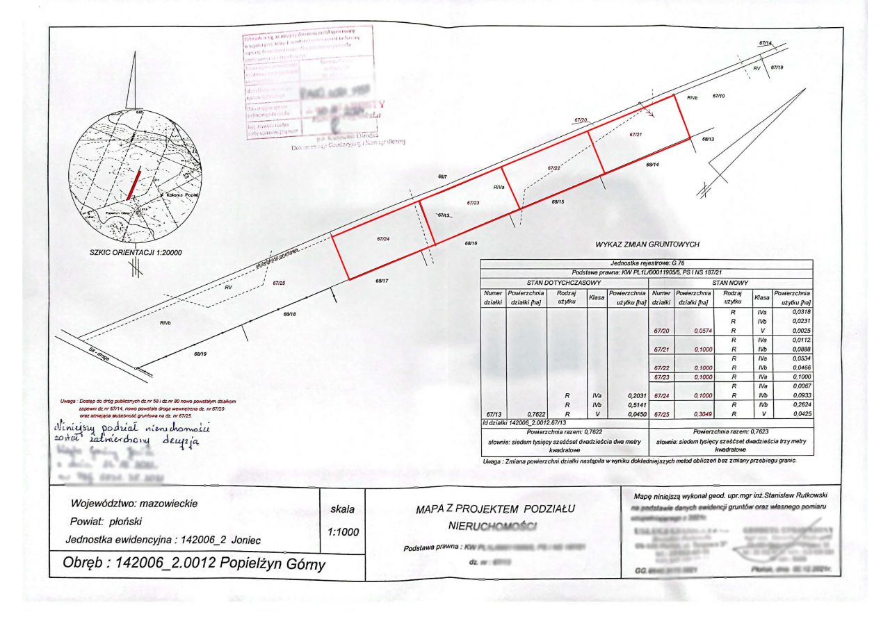 Działka budowlana Popielżyn Górny. Zdjęcie 1