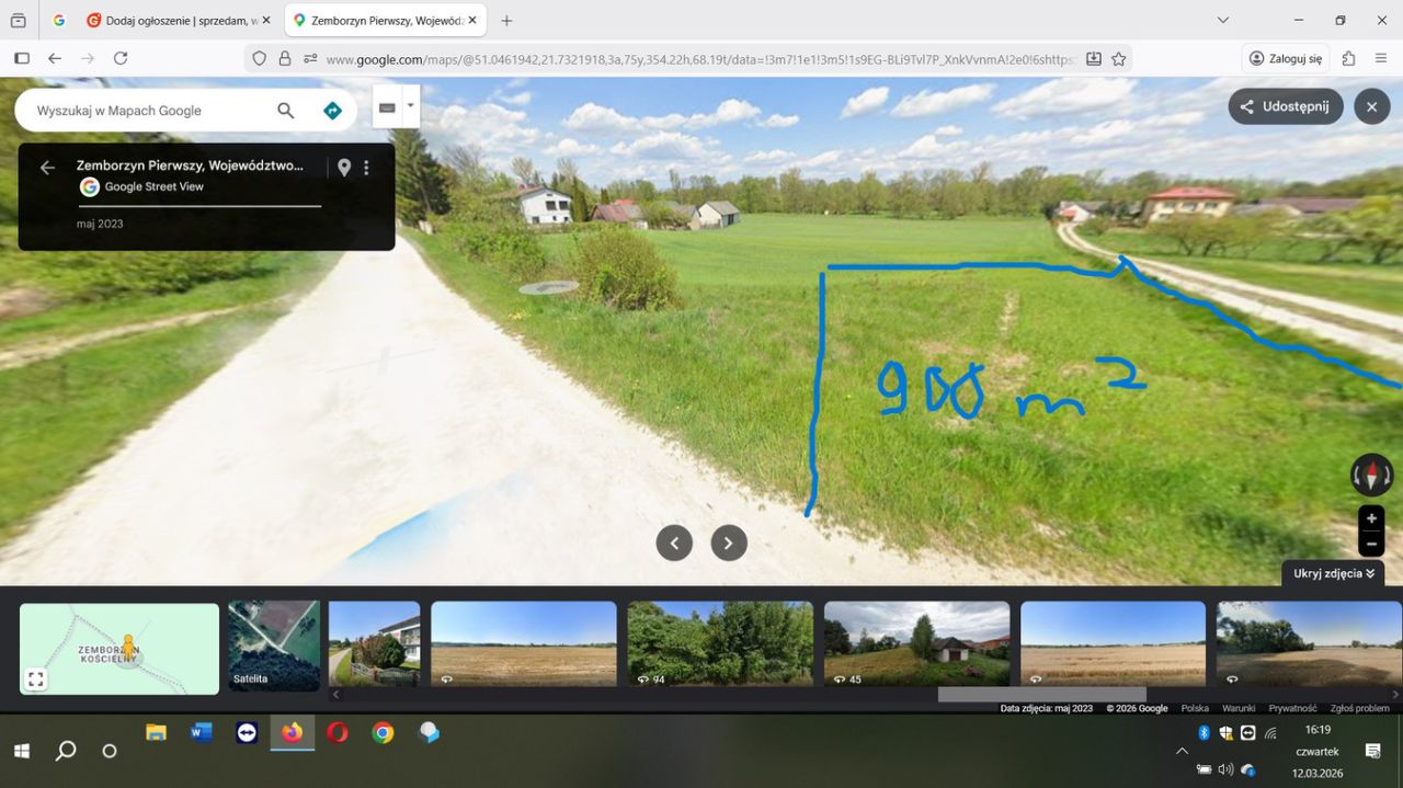Działka budowlana Zemborzyn Pierwszy Zawodzie. Zdjęcie 3