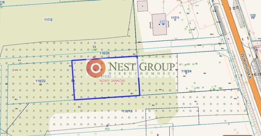 Działka budowlana Nowy Janków, ul. Wołomińska. Zdjęcie 8