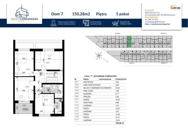 dom szeregowy, 5 pokoi Ostrołęka, ul. Stefana Żeromskiego. Zdjęcie 7