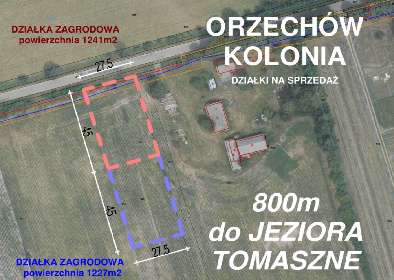 Działka na sprzedaż bez pośredników
Orzechów-Kolonia