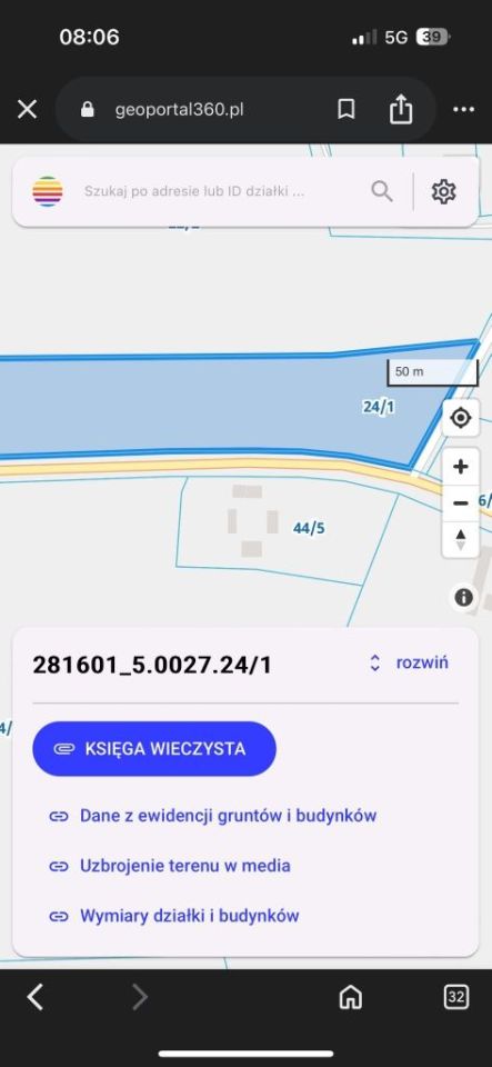 Działka rolno-budowlana Myśliki. Zdjęcie 3