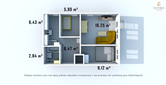 Mieszkanie 3-pokojowe Olsztyn, ul. Żołnierska. Zdjęcie 20