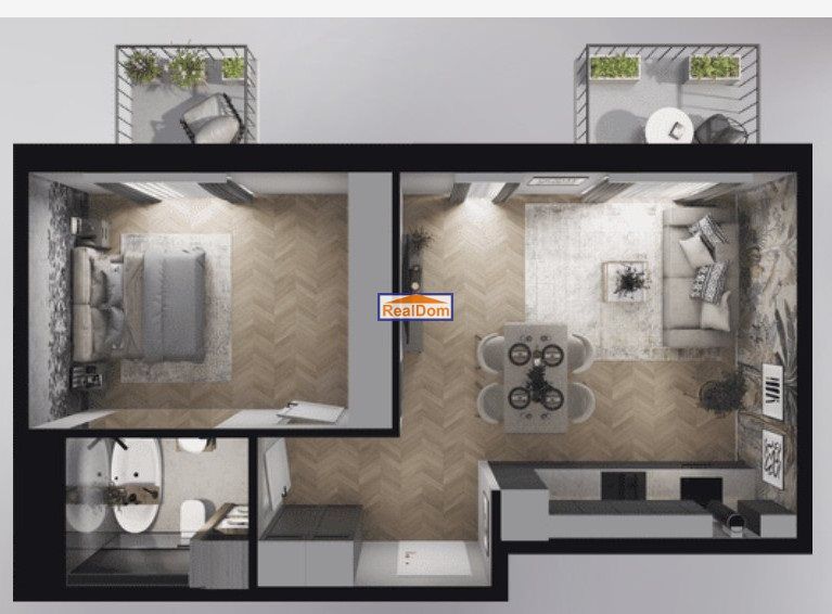 Mieszkanie 2-pokojowe Kraków Bronowice, ul. Eljasza Walerego Radzikowskiego. Zdjęcie 4