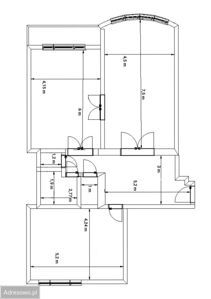 Mieszkanie 2-pokojowe Sosnowiec Centrum, al. Zwycięstwa. Zdjęcie 13