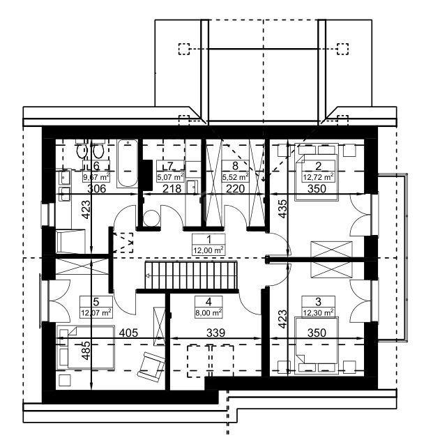 dom wolnostojący, 7 pokoi Mikołajki. Zdjęcie 15
