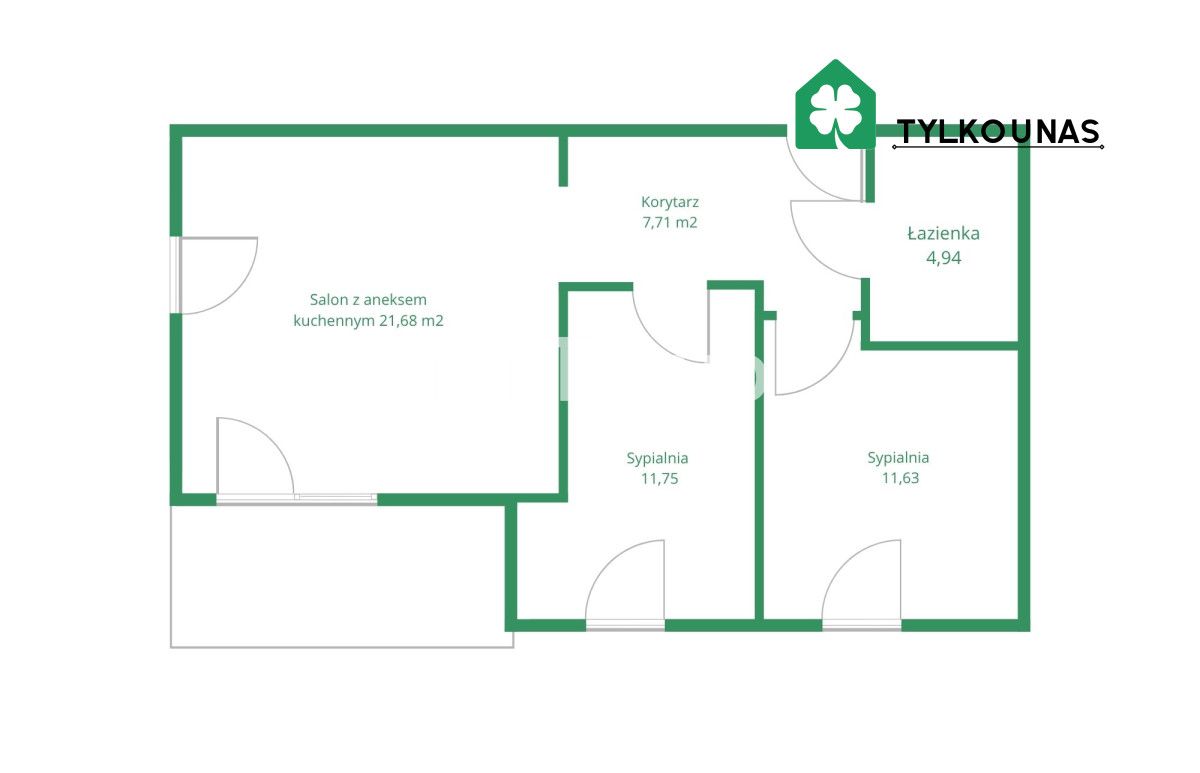 Mieszkanie 3-pokojowe Gdańsk, ul. Kasztanowa. Zdjęcie 16