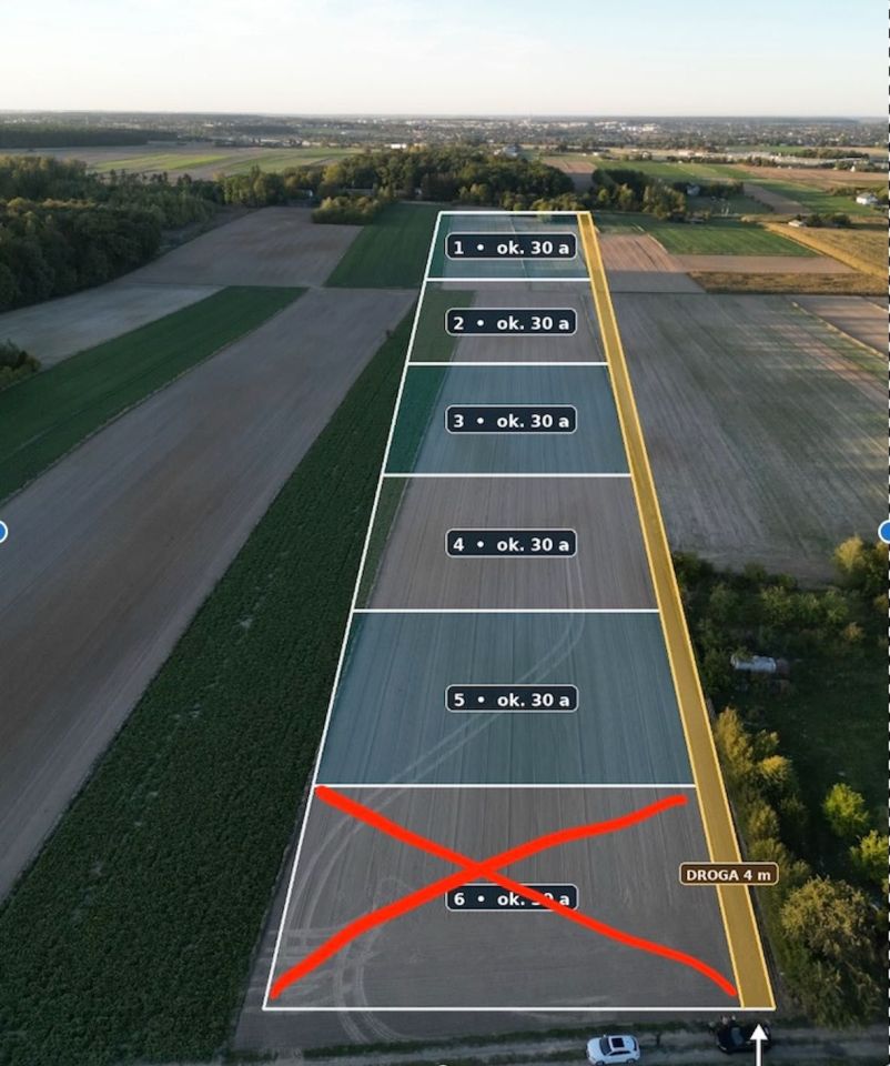 Działka rolno-budowlana Wierzchowiska Wierzchowiska Drugie. Zdjęcie 2
