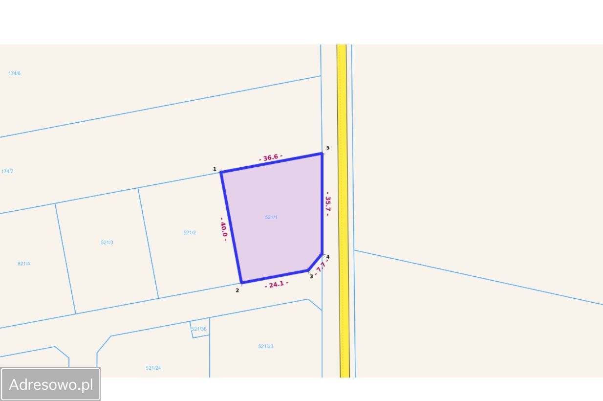 Działka budowlana Sadowie. Zdjęcie 6