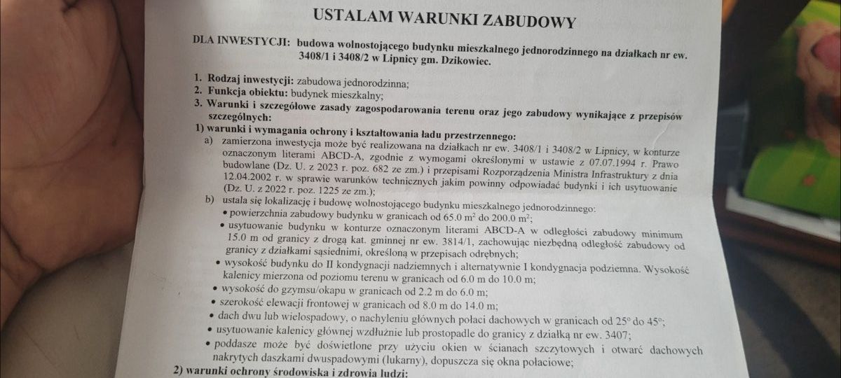 Działka budowlana Lipnica. Zdjęcie 4