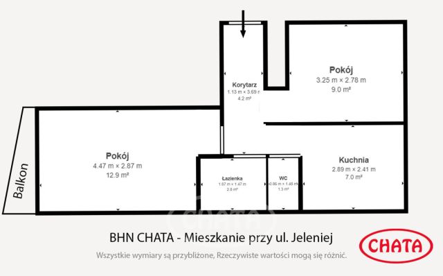 Mieszkanie 2-pokojowe Wrocław Popowice, ul. Jelenia. Zdjęcie 21