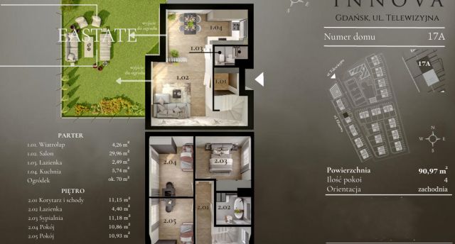 bliźniak, 3 pokoje Gdańsk Klukowo, ul. Telewizyjna. Zdjęcie 15