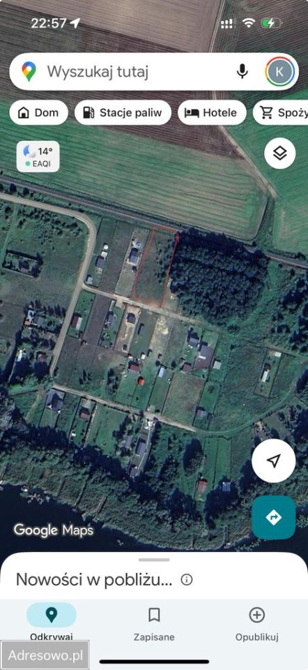 Działka rekreacyjna Perkowo. Zdjęcie 2