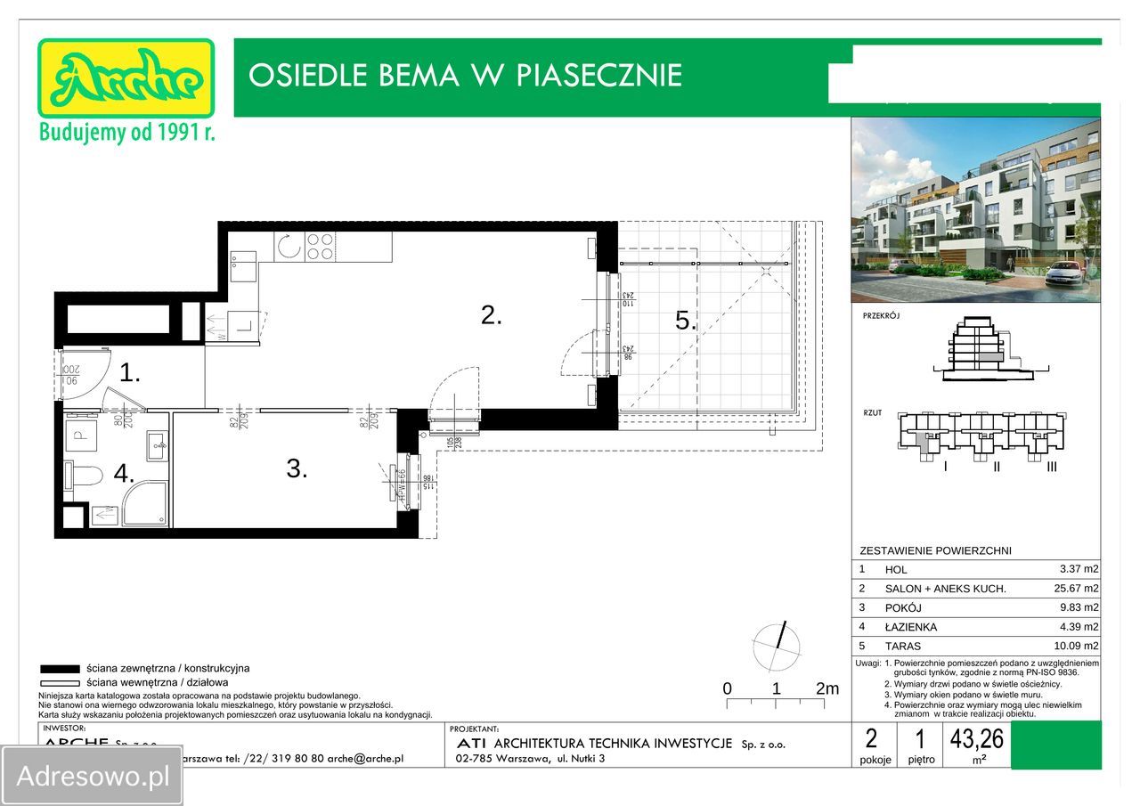 Mieszkanie 2-pokojowe Piaseczno, ul. gen. mjr. Jana Grochowskiego. Zdjęcie 10