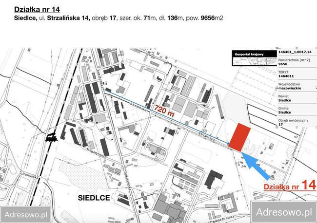Działka inwestycyjna Siedlce Nowe Siedlce, ul. Strzalińska. Zdjęcie 2