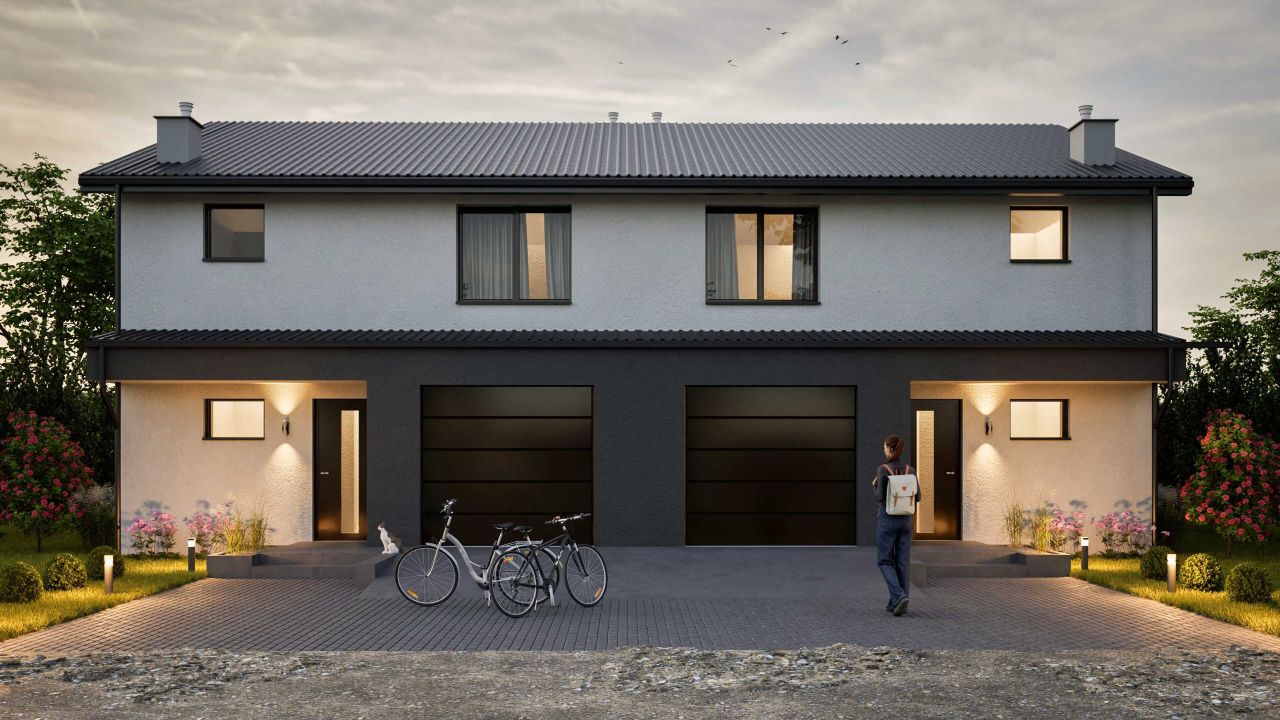 bliźniak Cieplewo, ul. Rumiankowa. Zdjęcie 6