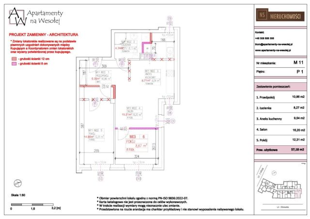 Mieszkanie 3-pokojowe Pruszków, ul. Wesoła. Zdjęcie 14