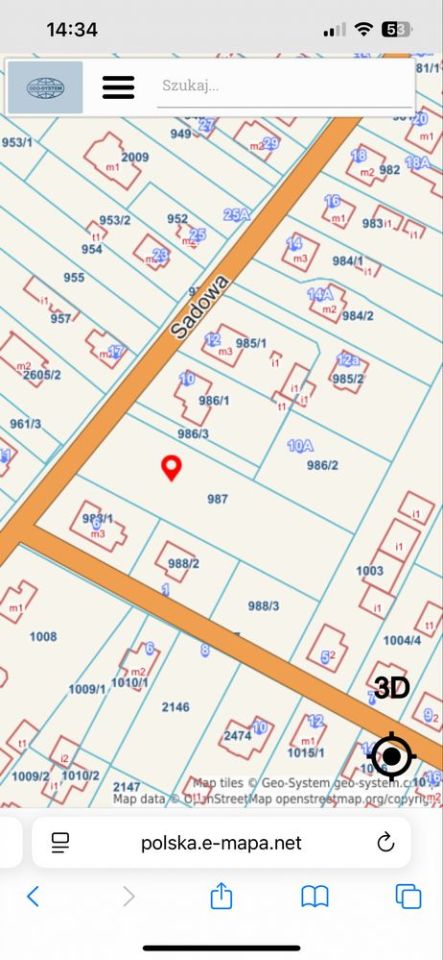 Działka budowlana Okuniew, ul. Sadowa